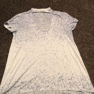 short sleeve with open cut neck